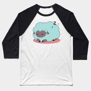 cute green pacefully sleeping sheep Baseball T-Shirt